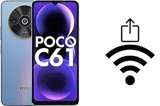 How to generate a QR code with the Wi-Fi password on a Xiaomi Poco C61