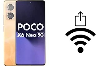 How to generate a QR code with the Wi-Fi password on a Xiaomi Poco X6 Neo