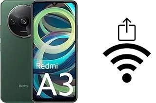 How to generate a QR code with the Wi-Fi password on a Xiaomi Redmi A3
