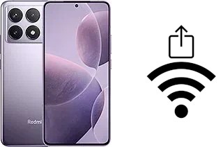 How to generate a QR code with the Wi-Fi password on a Xiaomi Redmi K70