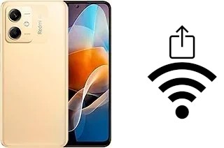 How to generate a QR code with the Wi-Fi password on a Xiaomi Redmi Note 12R Pro