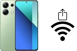 How to generate a Wi-Fi QR code on a Xiaomi Redmi Note 13 4G