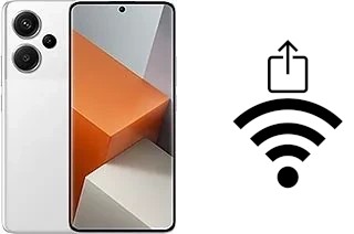 How to generate a Wi-Fi QR code on a Xiaomi Redmi Note 13 Pro+