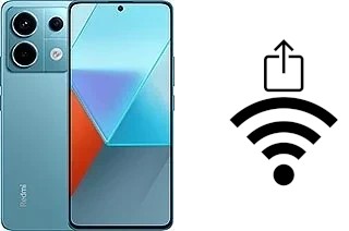 How to generate a Wi-Fi QR code on a Xiaomi Redmi Note 13 Pro