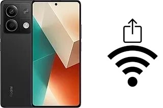 How to generate a Wi-Fi QR code on a Xiaomi Redmi Note 13