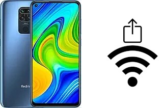 How to generate a QR code with the Wi-Fi password on a Xiaomi Redmi Note 9