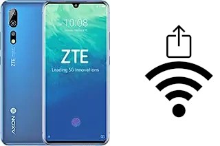 How to generate a Wi-Fi QR code on an ZTE Axon 10 Pro 5G