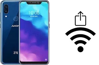 How to generate a QR code with the Wi-Fi password on a ZTE Axon 9 Pro