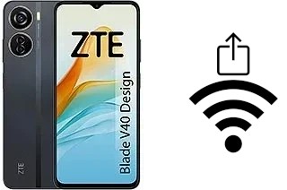 How to generate a Wi-Fi QR code on an ZTE Blade V40 Design