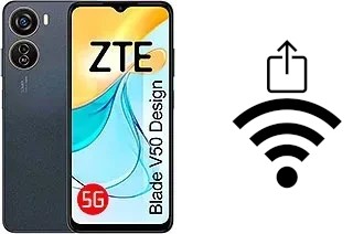 How to generate a Wi-Fi QR code on an ZTE Blade V50 Design