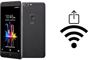 How to generate a QR code with the Wi-Fi password on a ZTE Blade Z Max